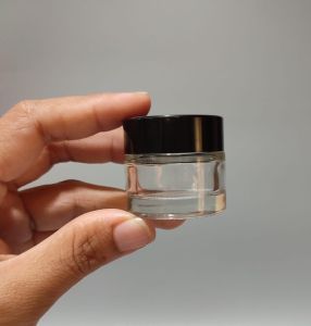 Pot Cream Kaca Clear 10ml Pot Krim Kosong Kaca Bening Kaca Transparan Pot Cream Pot Krim Kosong Refill Pot Skincare Kemasan Pot kosong 10ml 10gram