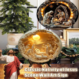 American round wooden wall hanging vintage door signs