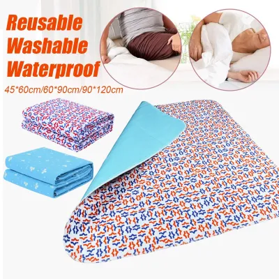 【Cotton waterproof】3 Sizes Waterproof Washable Reusable Anti Incontinence Bed Mattress For Kids Adults Cotton Material Comfortable Cushion Child/adult care pads