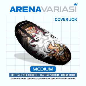 CJ17C Sarung Cover Jok Motor Fullprint 17 Universal karakter Luffy gear 5 One Piece waterproof