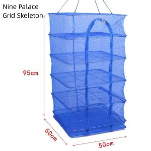 Drying Net For Fish Meat Food Hanging Drying Fish Net Foldable 4 3 1 Layer Drying Net