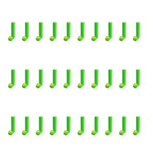 30pcs Cold Resistant Double Cores Fishing Float Adapters Fishing Gadget Float Rest For Versatile Fishing Scenario