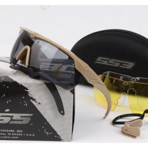 ESS 3 Lens Tactical Goggles Set Windproof CS Military Shooting Bulletproof Sunglasses Motorcycle Mountaineering Glasses