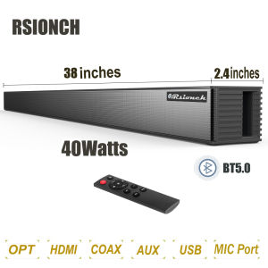 Rsionch Soundbar speaker bluetooth with microphone super bass original sound bar bluetooth speaker videoke karaoke set with speaker home theater sound system with subwoofer mini karaoke videoke speaker for smart tv with mic wireless