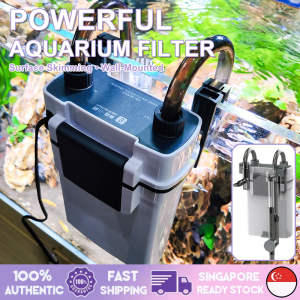 Fast Delivery in Singapore Fast Delivery in Singapore 3-in-1 Aquarium Filter Hang-on Filter with Oxygen Air Pump & Quiet Water Circulation Pump