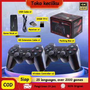 Games Stick Wireless 4K Dengan Gamepad HDMI TV Video Games