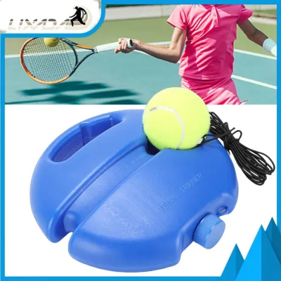 LIXADA Tennis Trainer Rebound Ball Set Portable Tennis Practice Equipment with Base for Outdoor Activities