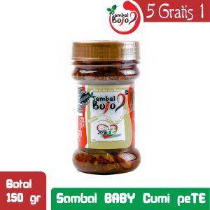 Sambal Baby Cumi Pete (Bojo Baby Cute) botol 150gr