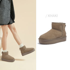Cameljeans Womens Shoes Winter New Thick-soled Velvet Thickened Snow Boots
