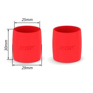 INEXTIN 2PCS High Elasticity Bicycle Handlebar Strap Fixing Ring Silicone Material Black Red Handlebar Tape End Fixing High Quality Easy Fixing Bicycle Accessories Road Bike