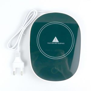 Coffee Mug Warmer Heating Pad Desk Electric Warmer Plate 55℃ 220V Constant Temperature - Green