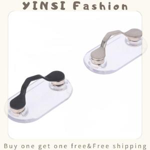 YINSI Magnetic Hang Eyeglass Holder Pin Brooches Multi-function Portable Clothes Clip