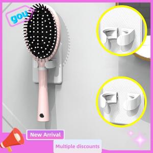 gou Lược Chủ phòng tắm tường treo Lược lưu trữ giá tóc Clip tổ chức đệm không khí lược chủ sáng tạo nhựa lược giá