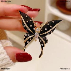 [COD] Modingdue Exquisite Large Butterfly Brooches For Women Girls Vintage Pins Versatile Shiny Corsage Clothing Accessories Gifts
