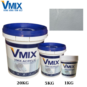 Chống thấm tường ngoài nhà sơn vmix acrylic độ đàn hồi cao độ phủ kín vết nứt có sợi pva tăng khả năng chống nóng và chống thấm. VMIX ECO