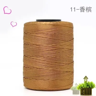 100g/Roll 1mm 230 Meters Ice Silk Summer Crochet Yarn for DIY Knitting Bag Shoes Hat Hollow Polyester Rope Thread Handmade Craft