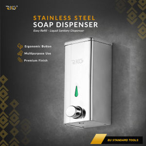 Dispenser Sabun Cair Dinding Stainless Steel 400 Ml Kotak Soap Dispenser