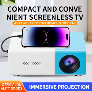 YG300 Eco-Friendly Full HD Portable LED Projector with Stereo Sound and HDMI Support - Ready Stock