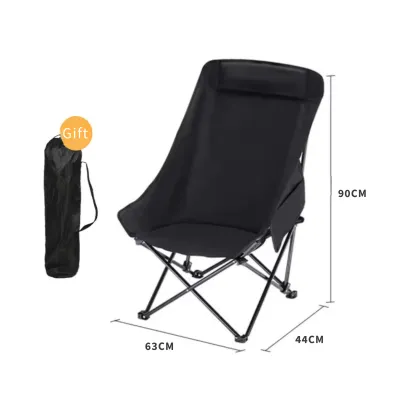 Adjustable Moon Camping Chair – 3 Level Reclining Outdoor Folding Chair for Camping & Beach