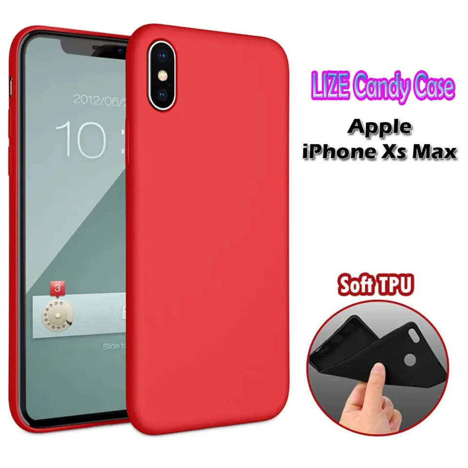 Lize Case Apple iPhone XS Max Ukuran Inch Rubber Silicone Anti