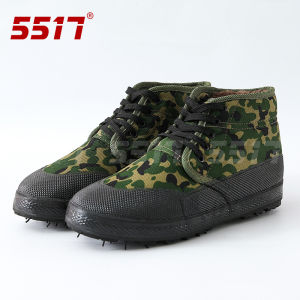 [Free Shipping] Winter Rubber High-Top Insulated Cotton Shoes For Men Fleece-Lined And Thickened For Warmth Camouflage Design Suitable For Outdoor Work And Labor