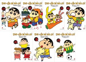 Truyện - Shin cậu bé bút chì (truyện ngắn) - 7 quyển + bán kèm 1 bút viết