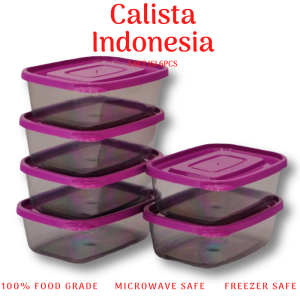 Toples Plastik Calista Furano Smoke Set 6Pcs: Maksimalkan Penyimpanan Makanan Anda