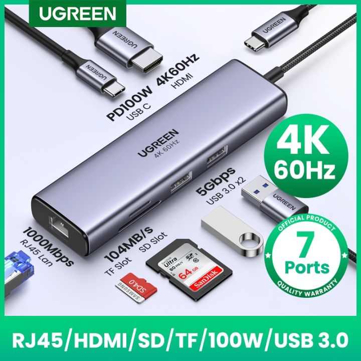 Câble Convertisseur USB-C Vers HDTV (4K 60Hz) - 2m - Pour Projeter Téléphone/PC Sur TV, Moniteur, Projecteur - 10