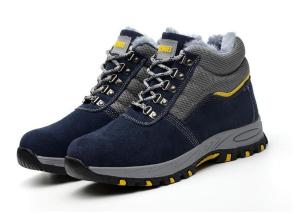 QINHUIZE Winter high labor Safety shoes male steel Baotou anti break puncture proof work shoesprotective shoes