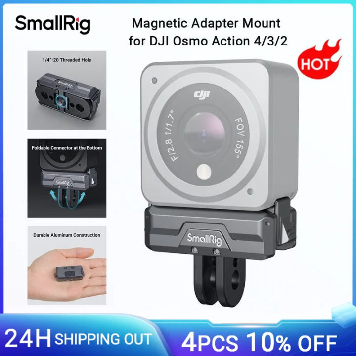 Magnetic Camera Car Mount – Compatible With GoPro, DJI OSMO Action, Insta360 (PGYTECH)