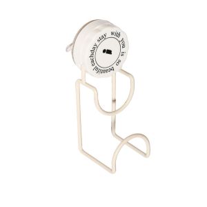 MYTHIS Strong Suction Cup Hooks Stainless Steel Rotatable Bathroom Storage Rack Durable Wall-mounted Washbasin Hook