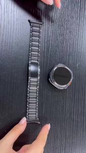 Titanium Band for Galaxy Watch Ultra 2/1 Band 47mm Men Black Fit for Galaxy Watch Ultra 2/1 47mm Band Titanium Metal Band Business Replacement Strap