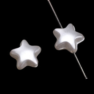 ABS Ngọc Trai Năm Cánh Sao/Sò/Tình Yêu/Hạt vỏ sò Màu Trắng tròn màu be Lỏng Lẻo hạt bằng acrylic Cho làm đồ trang sức Tự Làm Vòng cổ quyến rũ Vòng Đeo Tay Phụ Kiện