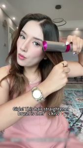 K-SKIN Plasma Hair Straightener Brush Ceramic Plates for Anti-Frizz Home Hair Care SG Ready Stock