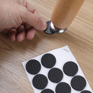 🔥🔥Roman Holiday DIY Furniture Chair Leg Pad 1/12/24Pcs/Set Table Legs Non-slip Silent Rubber Feet Cushion Floor Protection Pad Round Square COD
