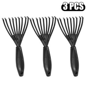 1/3 cái lược nhựa mini cọ nhúng tẩy lông tay cầm gia dụng móng vuốt làm sạch chín lược bí