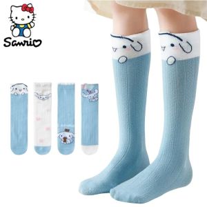 1 คู่ถุงเท้าเด็ก Sanrio เด็กถุงเท้าฤดูร้อน Cinnamoroll อะนิเมะฤดูใบไม้ผลิฤดูร้อน Soft Breathable กีฬาถุงเท้าสาวของขวัญ