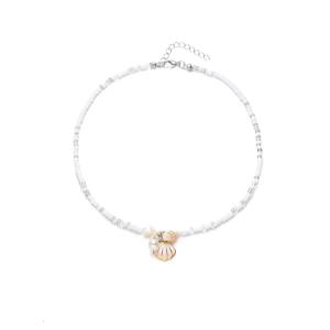 Bohemian Styles Shell Necklace Fashion Statement Necklace Beads Necklace Alloy Texture Suitable for Fashion Ladies Woman