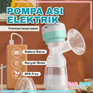 Best Seller POMPA ASI ELEKTRIK Tanpa Kabel BREAST PUMP ELECTRIC Otomatis Rechargeable Portable Botol Susu Bayi