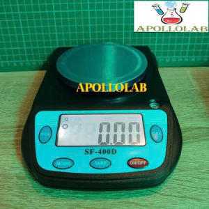 Cân phân tích điện tử Cân tiểu ly để bàn 500g/0.01g và 3kg/0.1g phòng thí nghiệm SF - 400D kèm pin