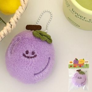 GTRBFDS Cartoon Fruit Plush Doll Keychain Cute Avocado Lemon Cherry Bag Pendant Mango Peach Banana Backpack Charm Birthday Gifts