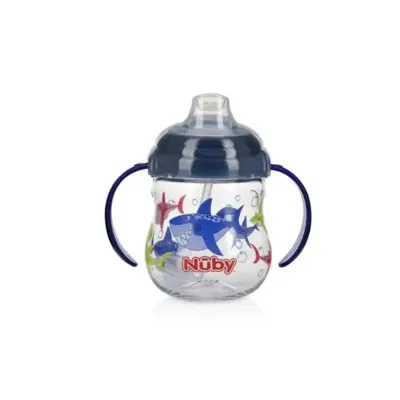 Nuby Tritan Spout Black Shark - Botol Minum Anak