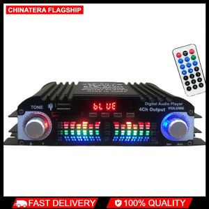 High-Performance Car Audio Amplifier 1600W with Bluetooth and USB Support for Deep Bass