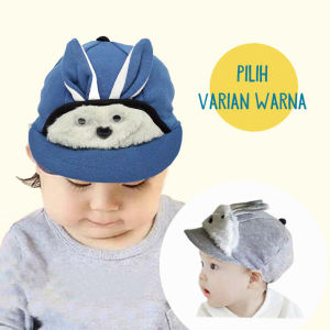 Topi Anak Bayi Laki laki dan perempuan Karakter Kelinci Lucu dan Keren Unik 0-3 thn