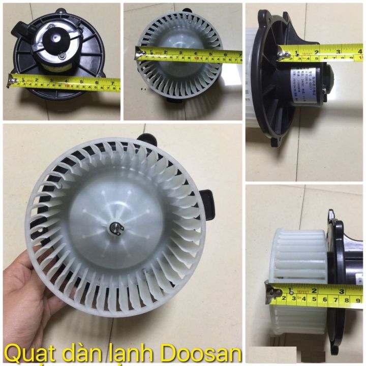 Quạt dàn lạnh ô tô lắp cho xe k3600 và xe doosan 24v kích thươc quạt 15 ...