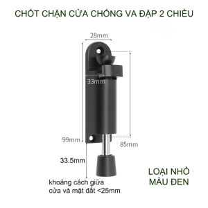 Chốt chặn giữ cửa chống va đập 2 chiều chân đạp thông minh tiện dụng (loại nhỏ gọn)