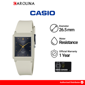 Jam Tangan Wanita Casio General MQ-38UC-8A Black Dial Matte Beige Resin Band