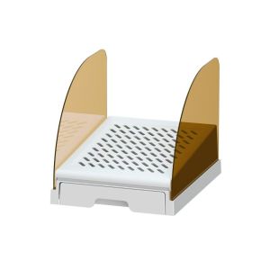 SALTBLOOM Anti Tracking Cat Litter Ramp with Drawer Non Slip Adjustable Height Cat Litter Catcher Pet Supplies Efficient Elevated Litter Box Step for Cat House