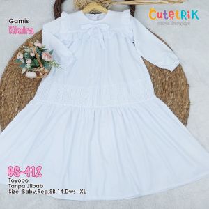 Gamis Cutetrik Terbaru Gamis Putih Polos Gamis Anak Perempuan Ngaji Gamis Manasik Haji Cutetrik