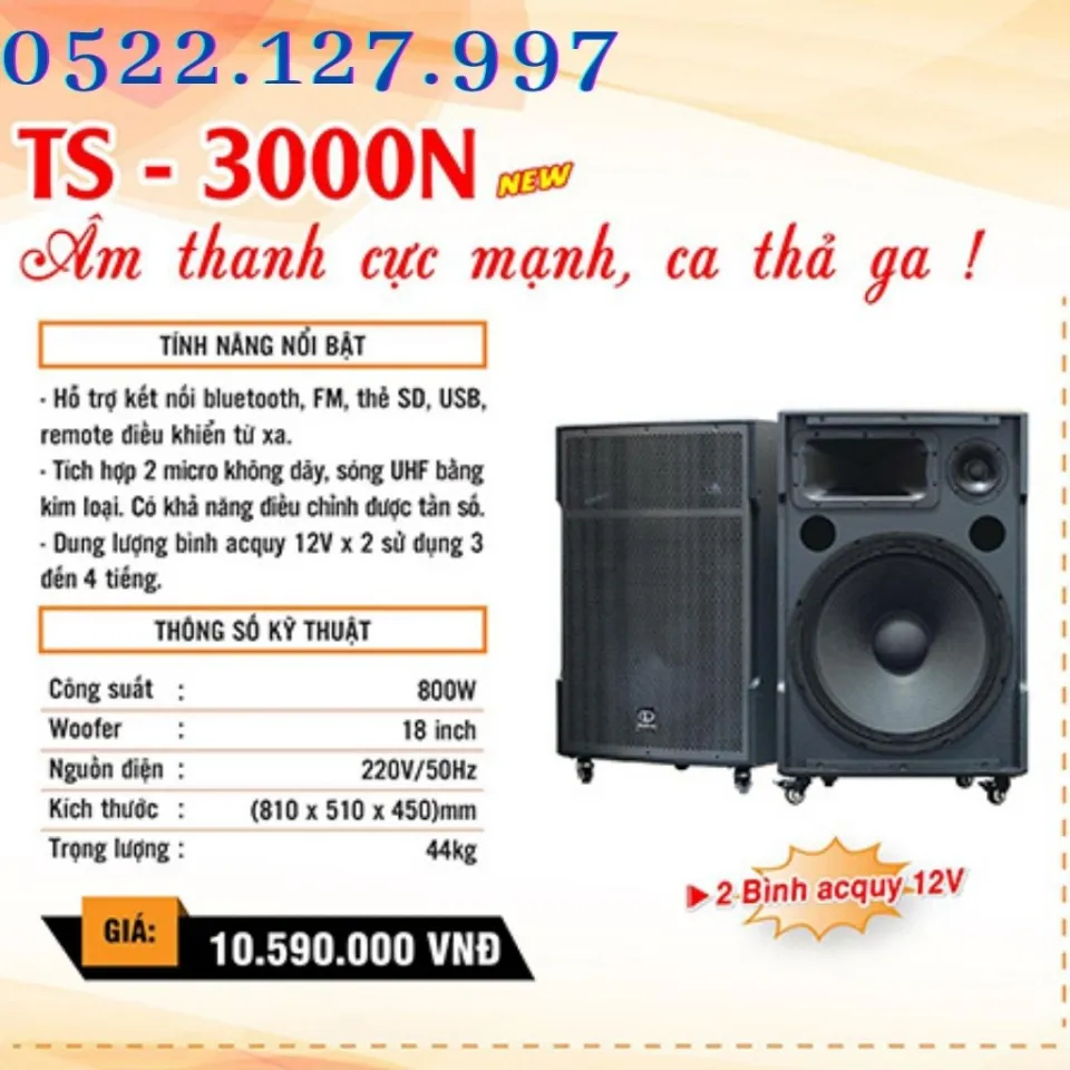 HCM][Trả góp 0%]Loa kéo gỗ Dalton TS-3000N - Gia Khang Electronics ...